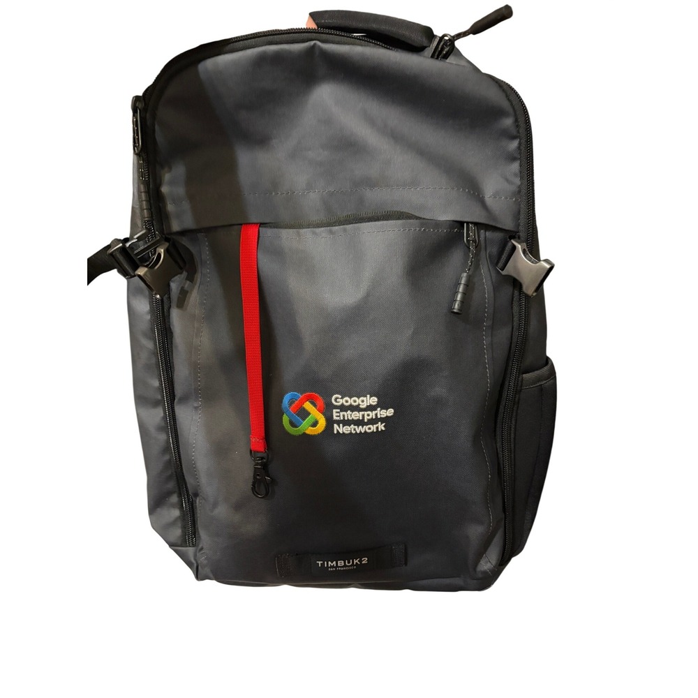 Timbuk2 Division Laptop Backpack in storm grey with logo